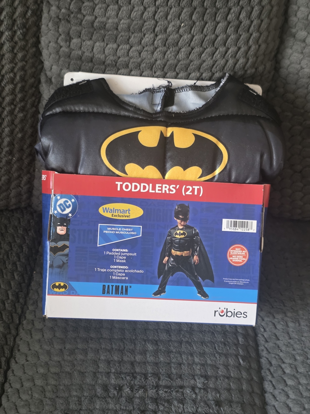 Batman Toddler Costume in Black and Yellow - Batman Brand